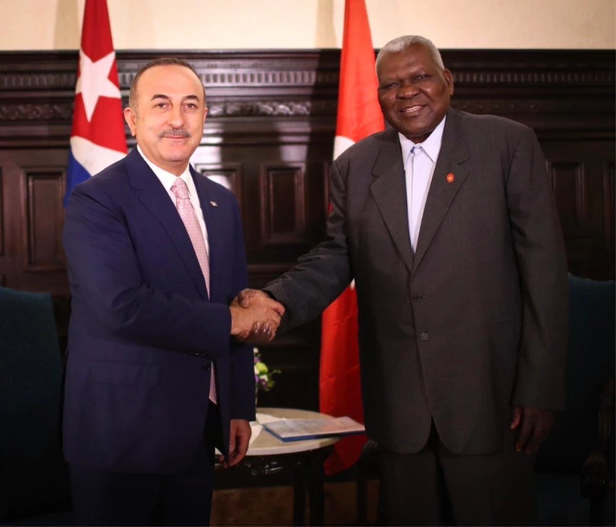 Dışişleri Bakanı Çavuşoğlu, Küba Halkın Gücü Parlamento Başkanı ile Görüştü