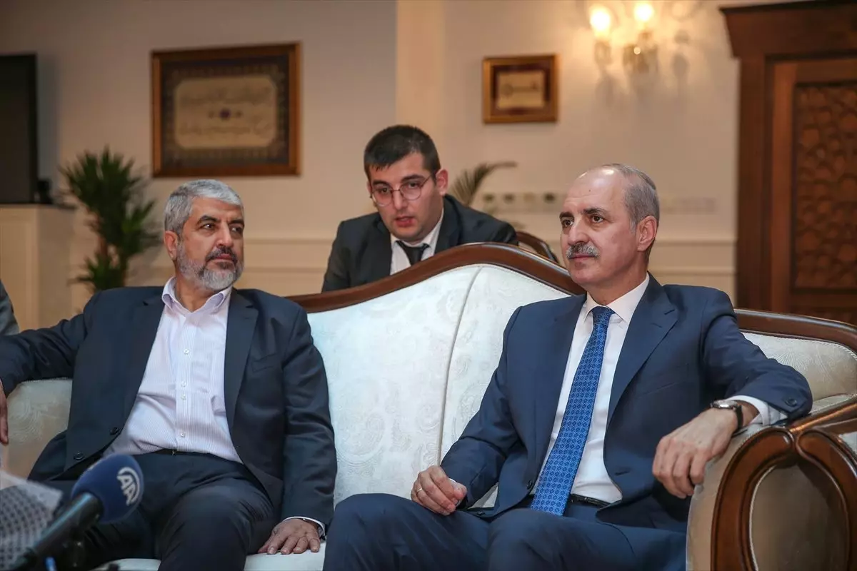 Kurtulmuş, Halid Meşal\'i Kabul Etti