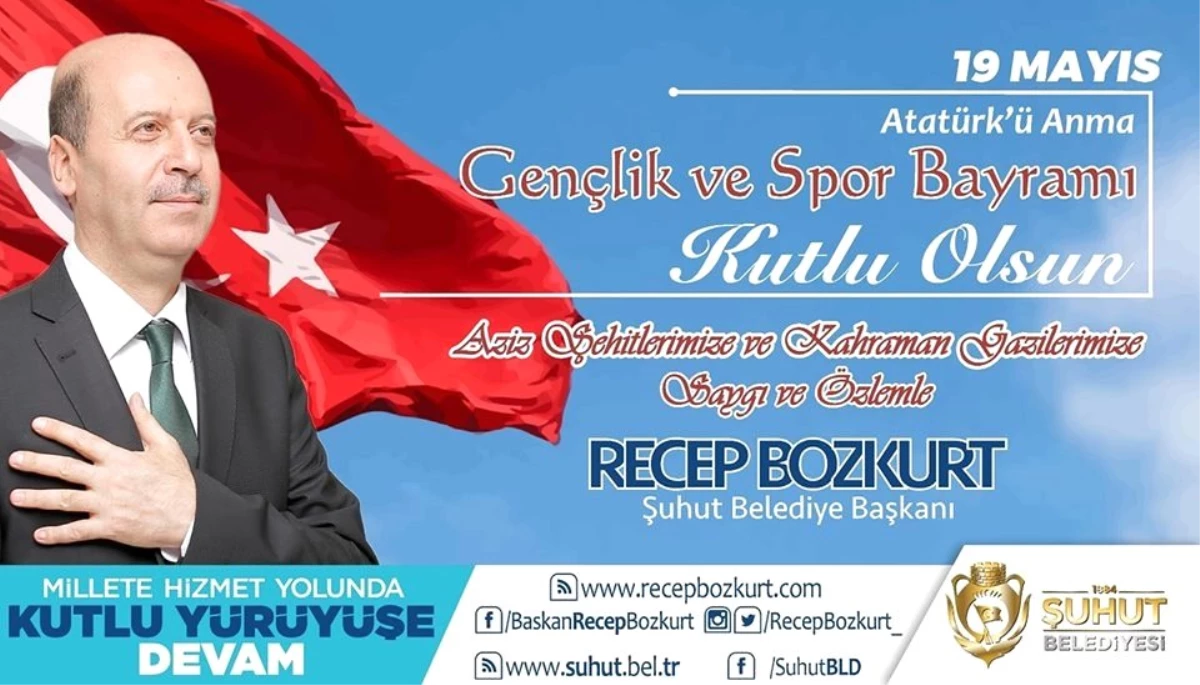 Başkan Bozkurt\'un 19 Mayıs Kutlama Mesajı