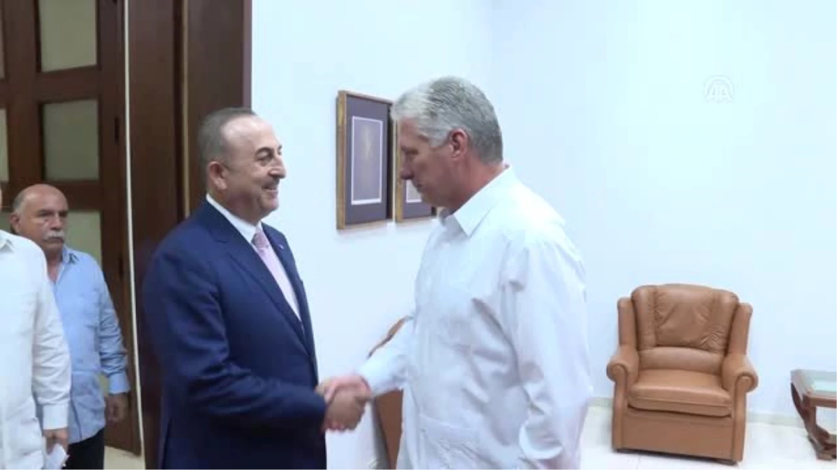 Çavuşoğlu, Küba Devlet Başkanı Diaz-Canel ile Görüştü