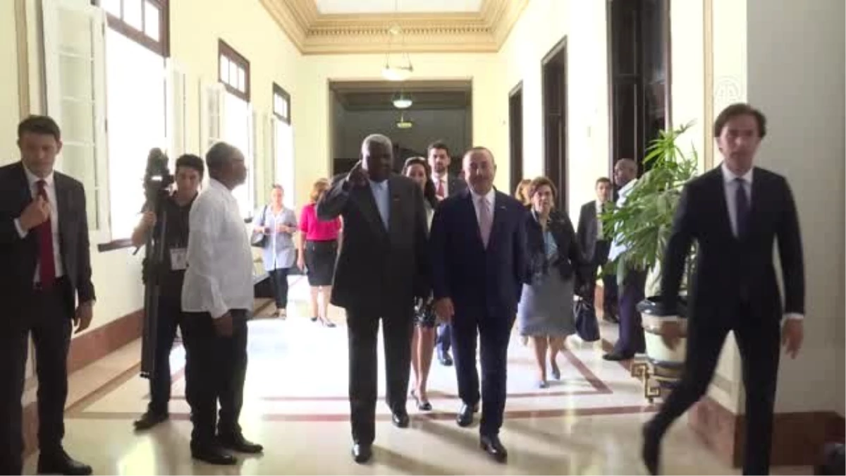 Dışişleri Bakanı Çavuşoğlu, Küba Halkın Gücü Parlamento Başkanı Hernandez ile Görüştü
