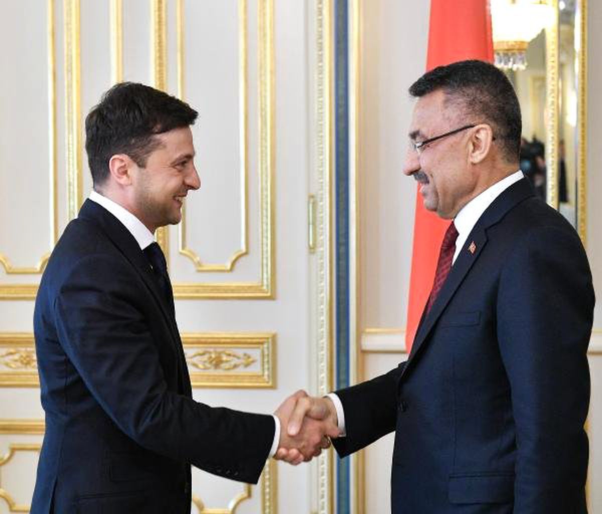 Fuat Oktay, Ukrayna Devlet Başkanı Zelenskiy ile Görüştü