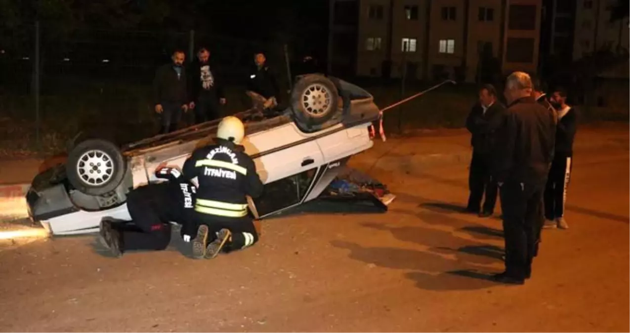 Çaldığı Otomobili Tepetaklak Eden Hırsız, Kayıplara Karıştı