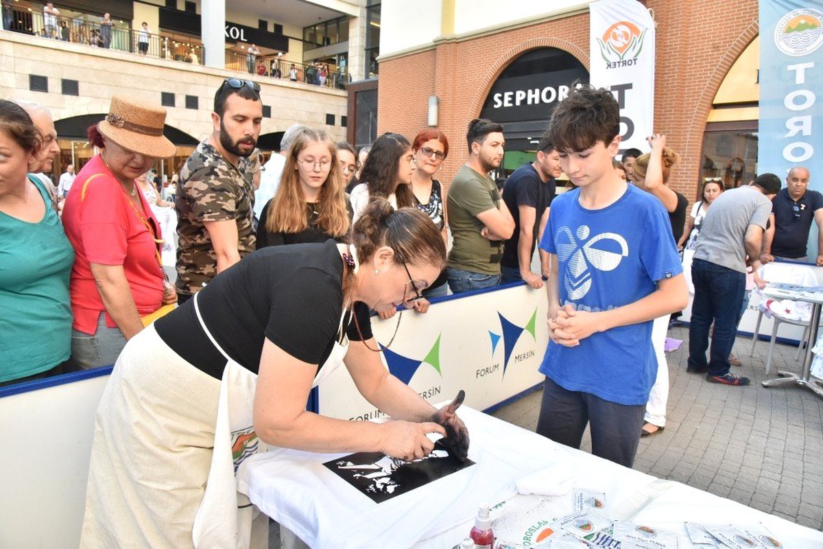 Toroslar\'ın Atatürk Konulu Tortek Atölyesi Yoğun İlgi Gördü