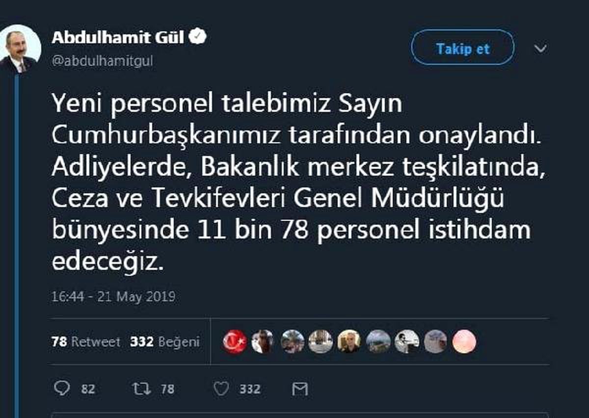 Bakan Gül Açıkladı: 11 Bin Personel Alınacak