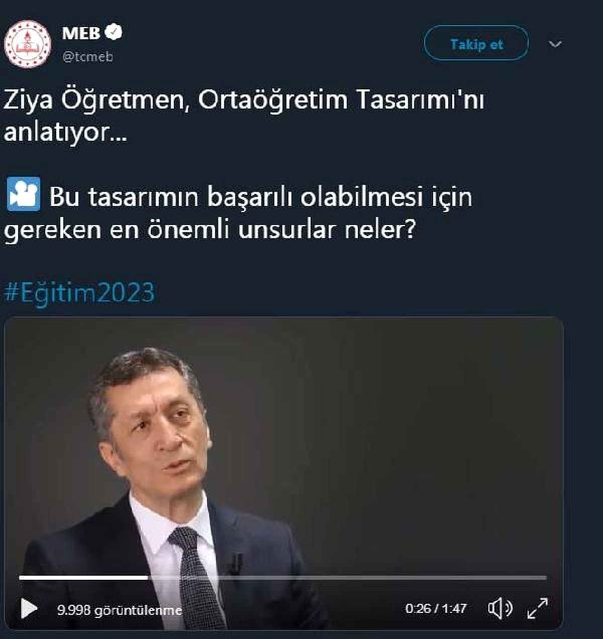 Bakan Selçuk: Yeni Modelde Öğretmen Eğitimi Çok Önemli