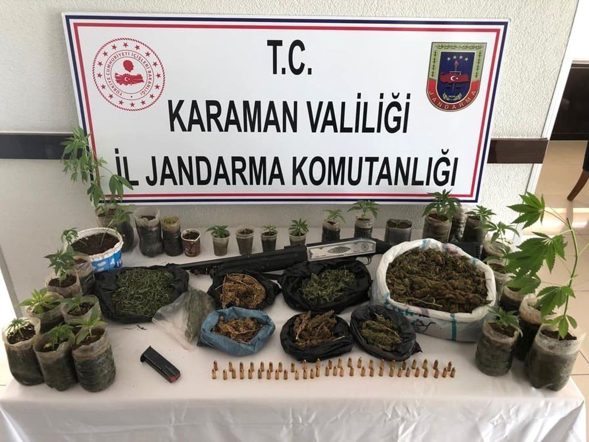 Karaman\'da Jandarmadan Uyuşturucu Operasyonu