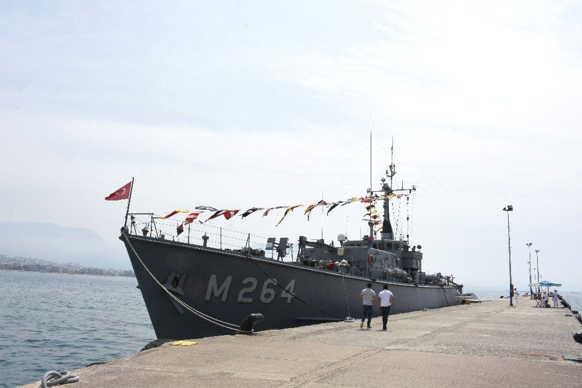 Tcg Erdemli Mayın Avlama Gemisi Alanya\'da