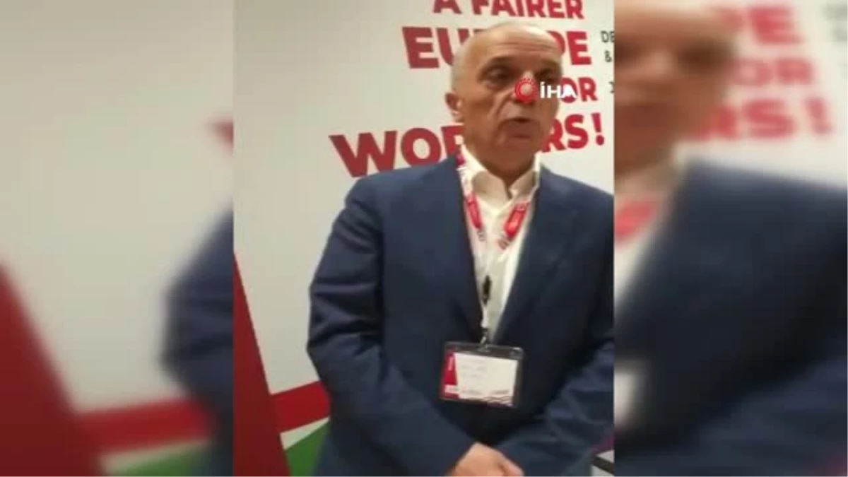 Türk-İş Genel Başkanı Ergün Atalay, Etuc Genel Kurulu\'na Katıldı