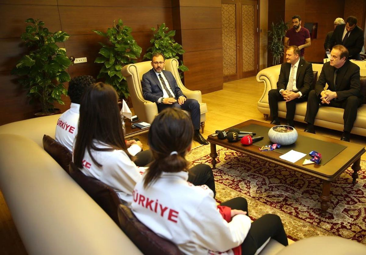 Bakan Kasapoğlu Milli Tekvandocuları Ağırladı