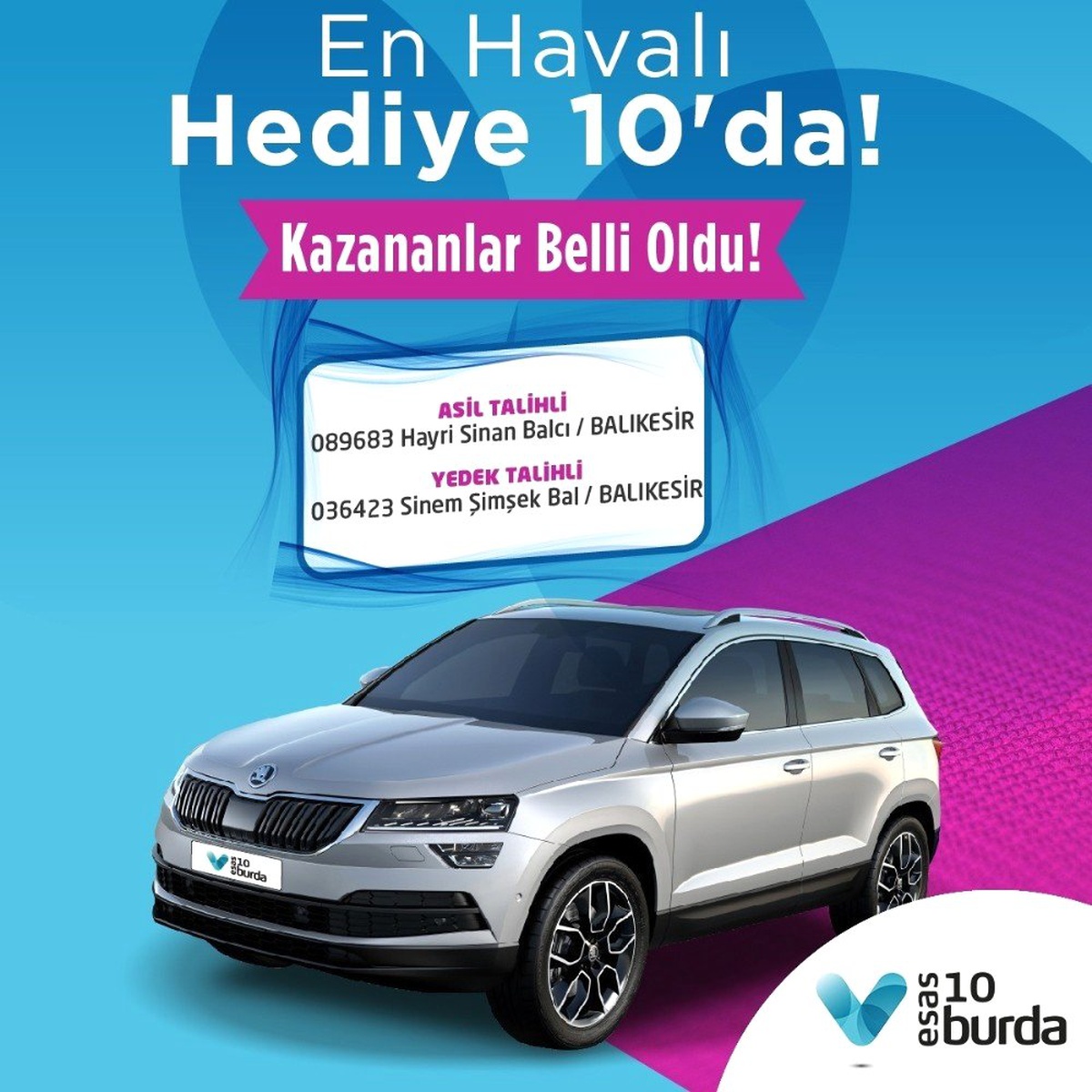 En Havalı Hediye" Skoda Karoq, 10\'da Sahibini Buldu