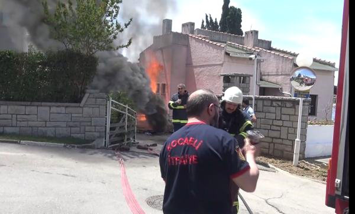 Kalorifer Kazanını Parçalarken Yangın Çıktı