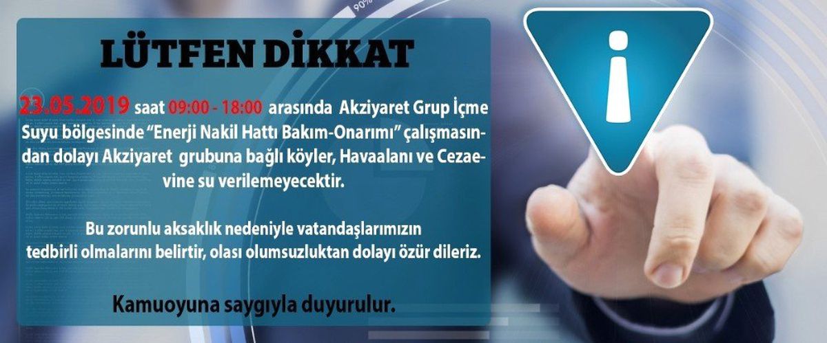 Şanlıurfa\'da Su Kesintisi Uyarısı