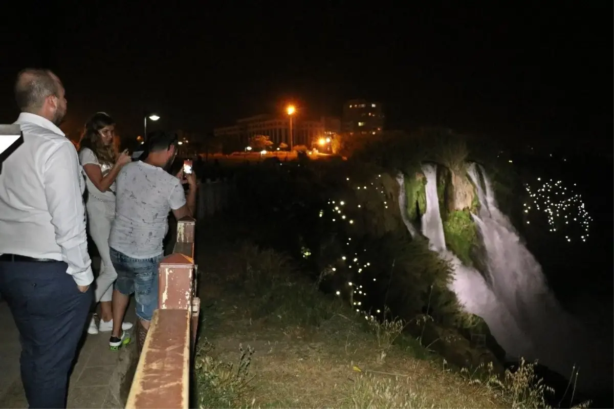 Antalya Düden Şelalesi\'nde polisi alarma geçiren olay