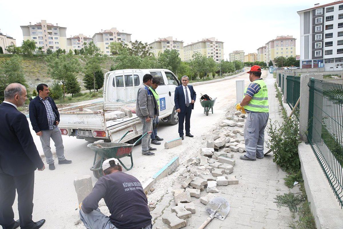 Başkan Işık, çalışmaları yerinde inceledi