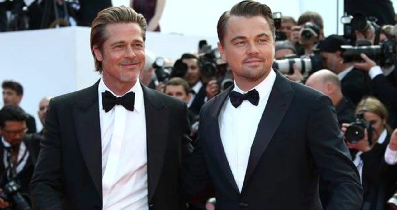 Brad Pitt ve Leonardo Di Caprio, Cannes Film Festivaline Son Halleriyle Damga Vurdu