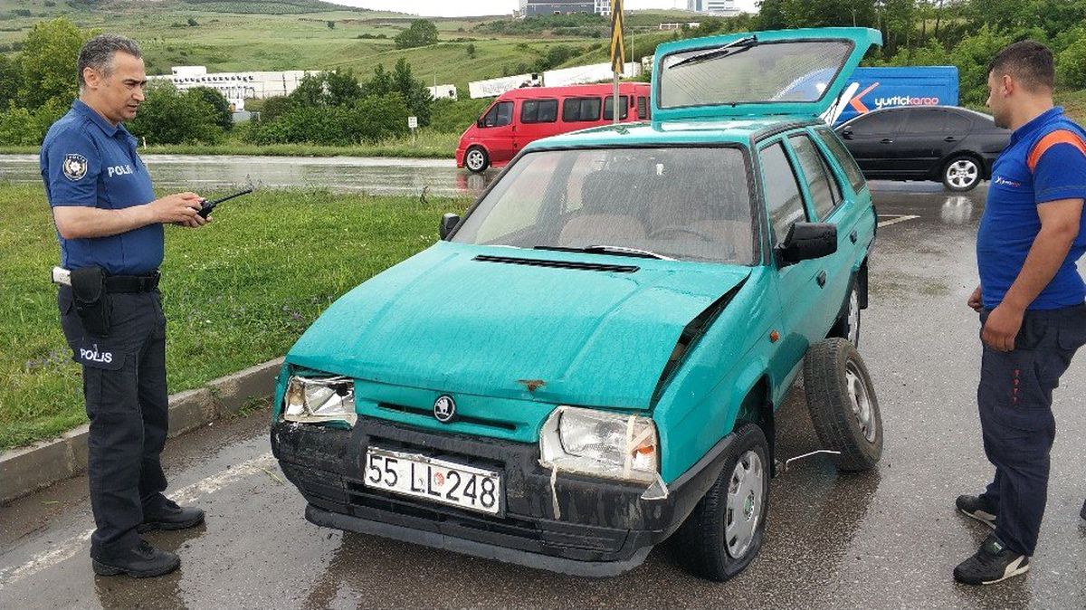 Hastane yolunda kaza: 1 yaralı