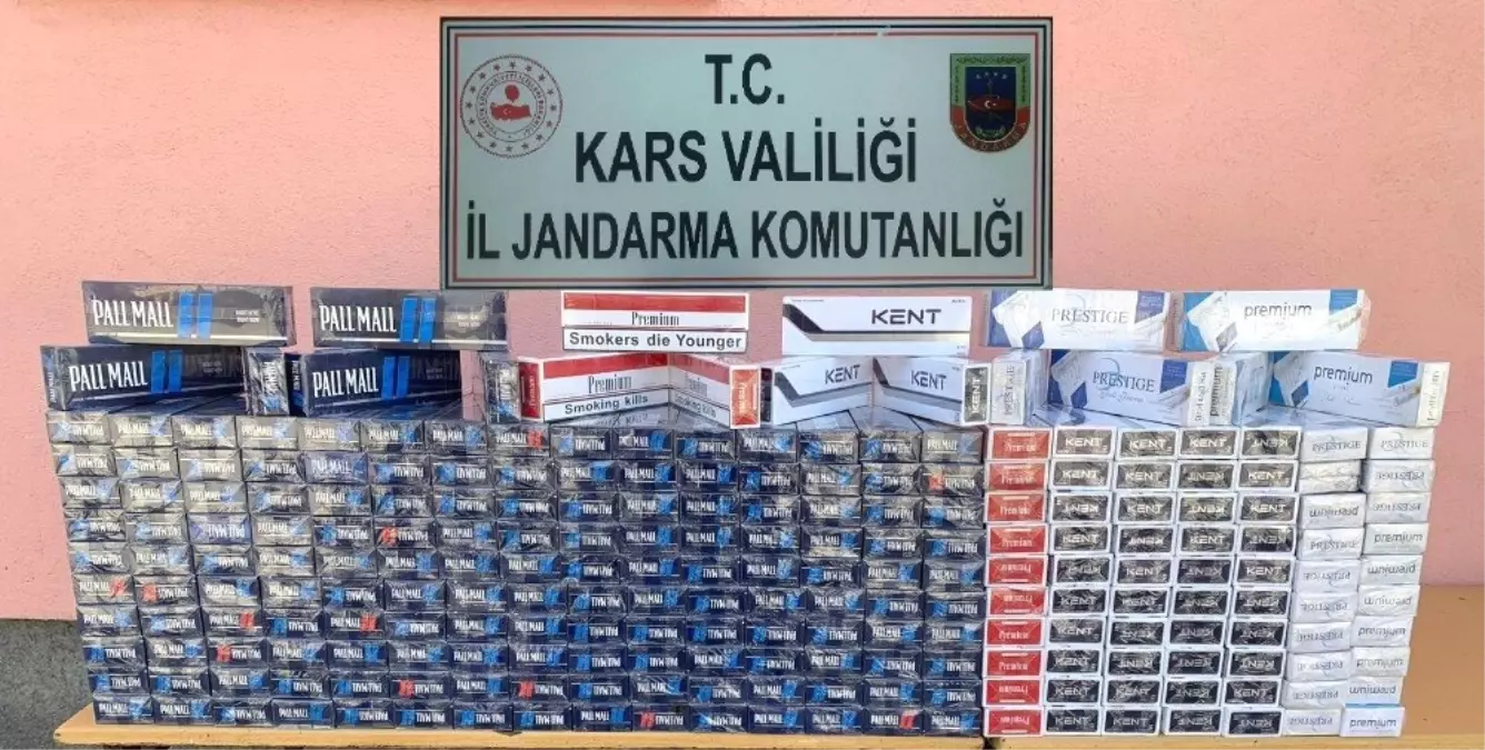 Kars\'ta jandarma sigara kaçakçılarına göz açtırmıyor