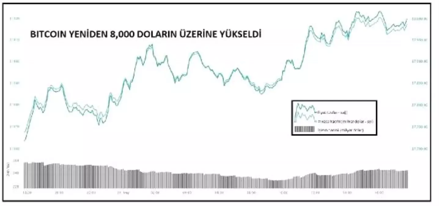 KRİPTOPARA – Bitcoin 8 bin dolara, piyasa hacmi 250 milyar dolara yükseldi