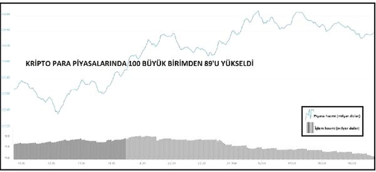 KRİPTOPARA – En büyük 100\'den 89\'u yükseldi