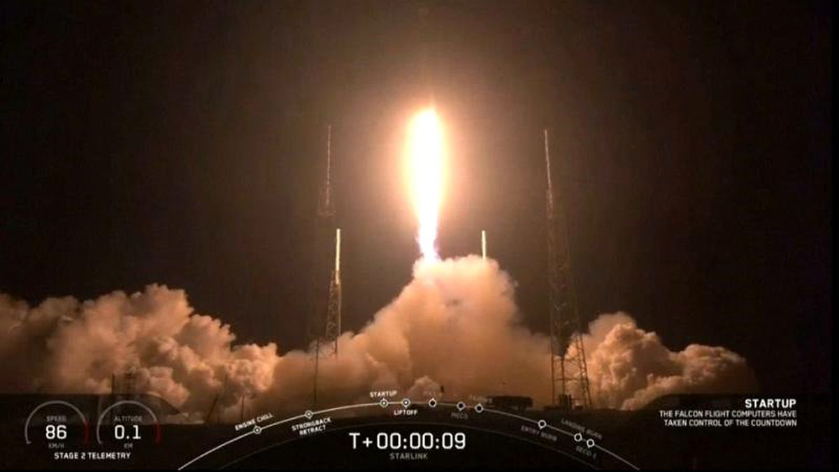 SpaceX dev internet projesi Starlink\'in 60 uydusunu atmosfere gönderdi