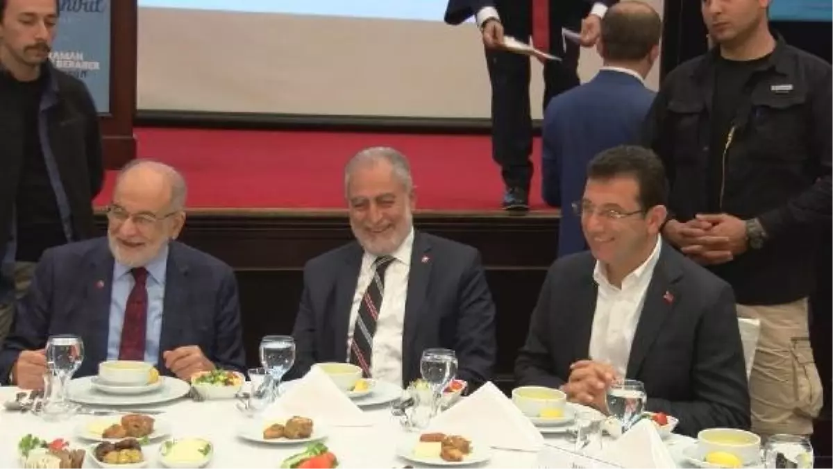 Ekrem İmamoğlu, Saadet Partisi\'nin iftarına katıldı