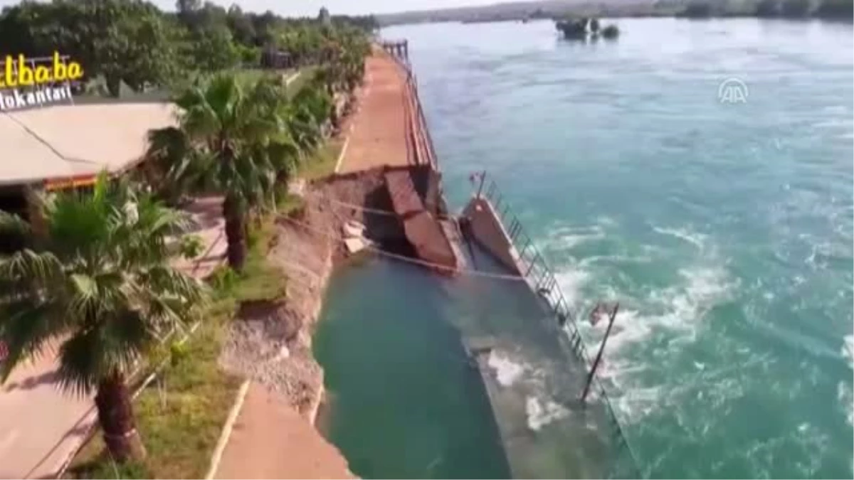 Fırat Nehri\'nde su seviyesinin yükselmesi yıkıma neden oldu (2)