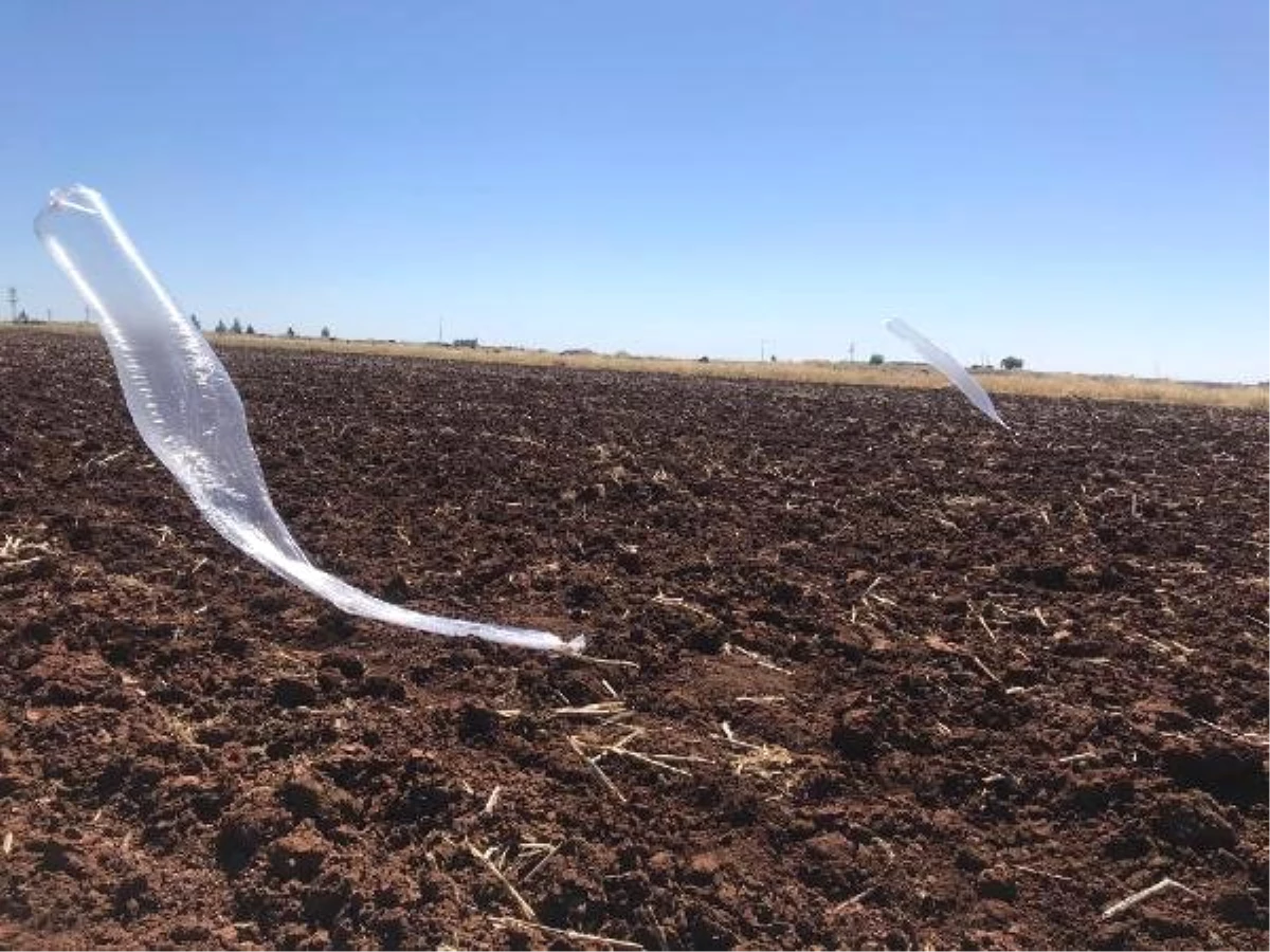 Tarlaya Mühimmat Bağlı Balon Düştü