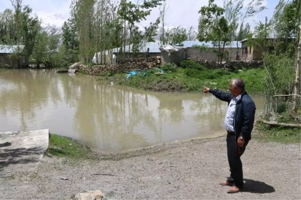 Yüksekova\'da dere taştı, 7 ev 20 ahır sular altında kaldı