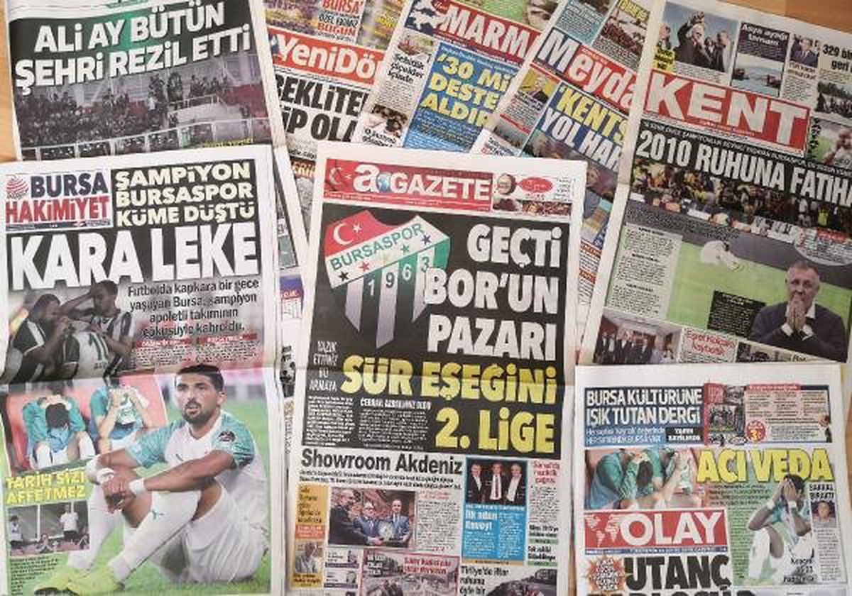 Bursa yerel basınından Bursaspor\'a tepkiler