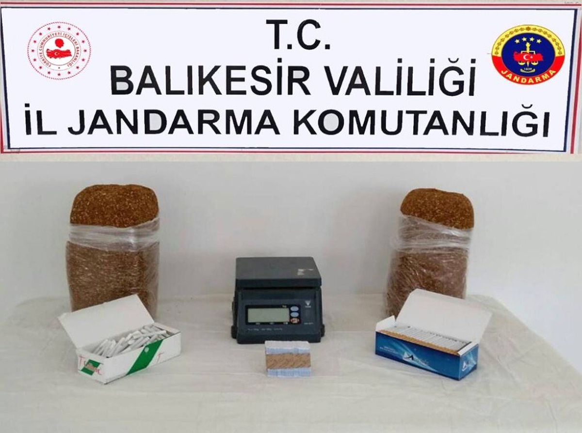 Balıkesir Jandarmadan kaçak tütün operasyonu