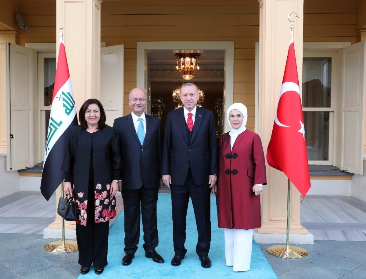 Cumhurbaşkanı Erdoğan, Irak Cumhurbaşkanı Salih ile Vahdettin Köşkü\'nde bir araya geldi