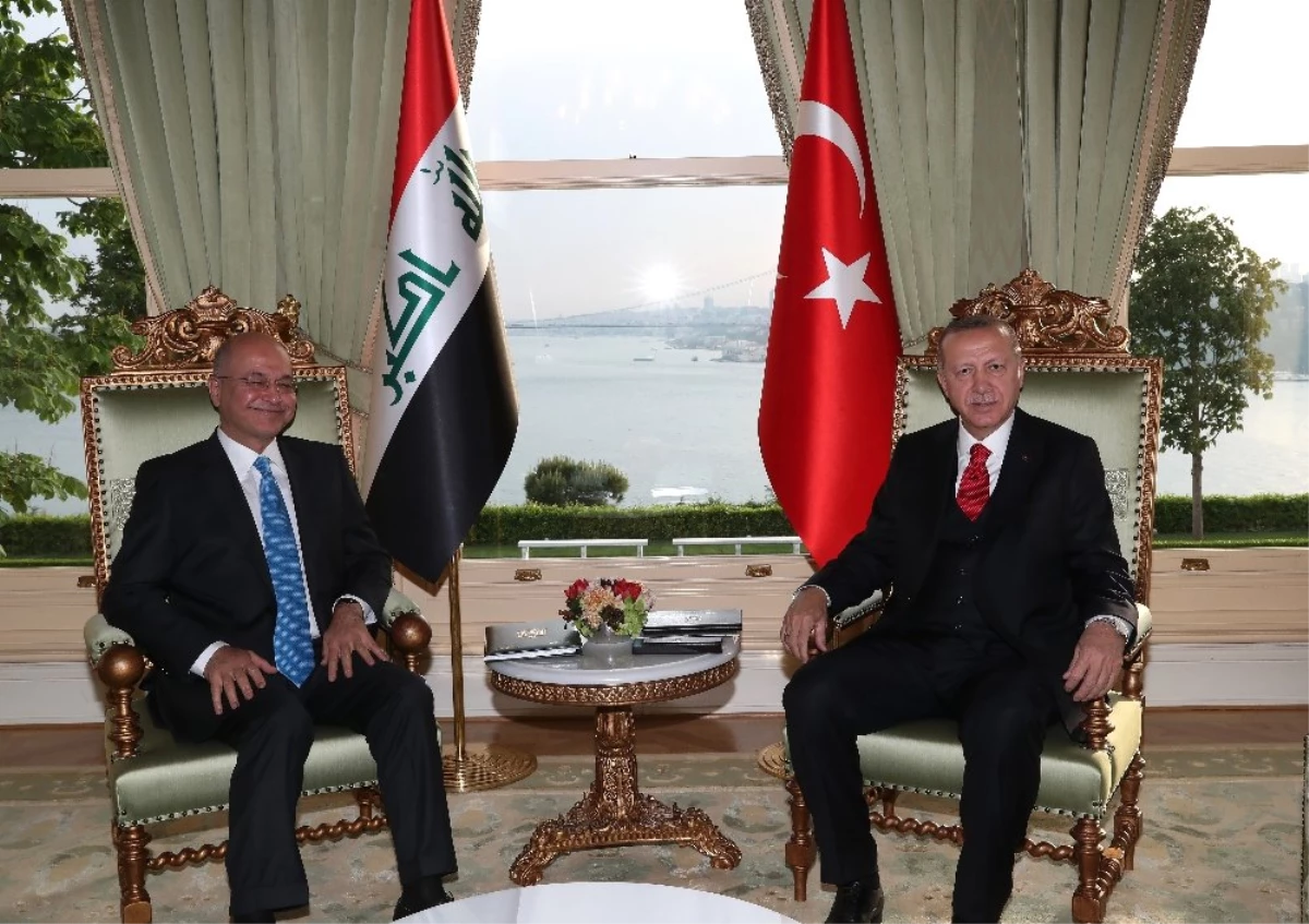 Cumhurbaşkanı Erdoğan, Irak Cumhurbaşkanı Salih ile Vahdettin Köşkü\'nde bir araya geldi