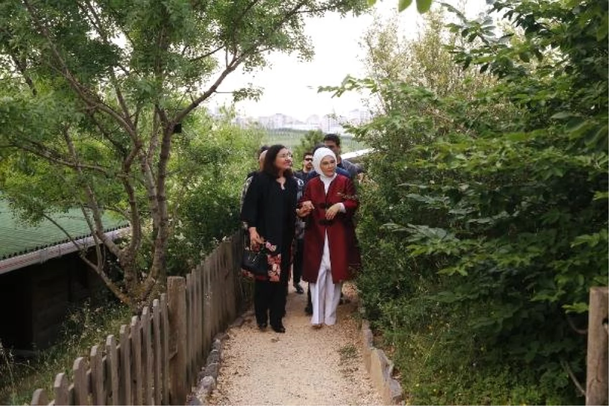 Emine Erdoğan Irak Cumhurbaşkanının eşi Serbagh Salih\'i Vahdettin Köşkü ve botanik bahçesini...