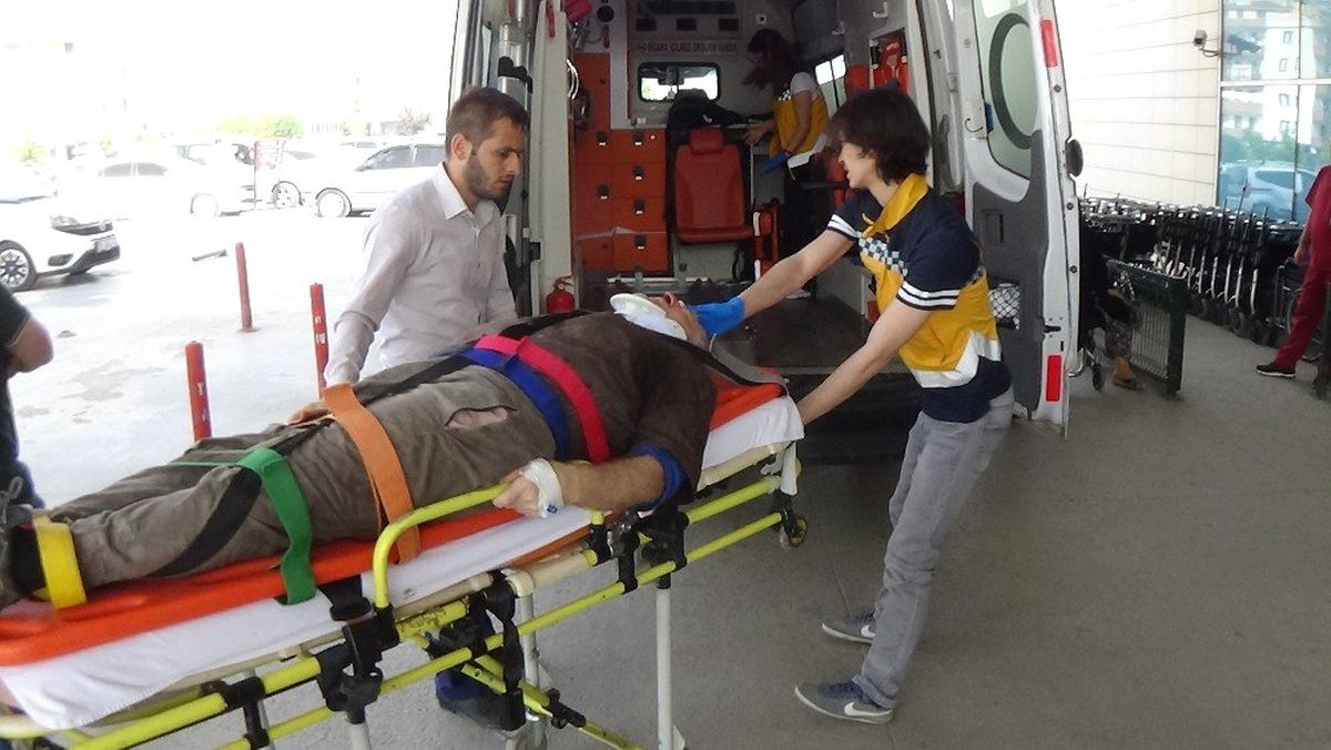 İnşaattan düşen talihsiz adam ağır yaralandı