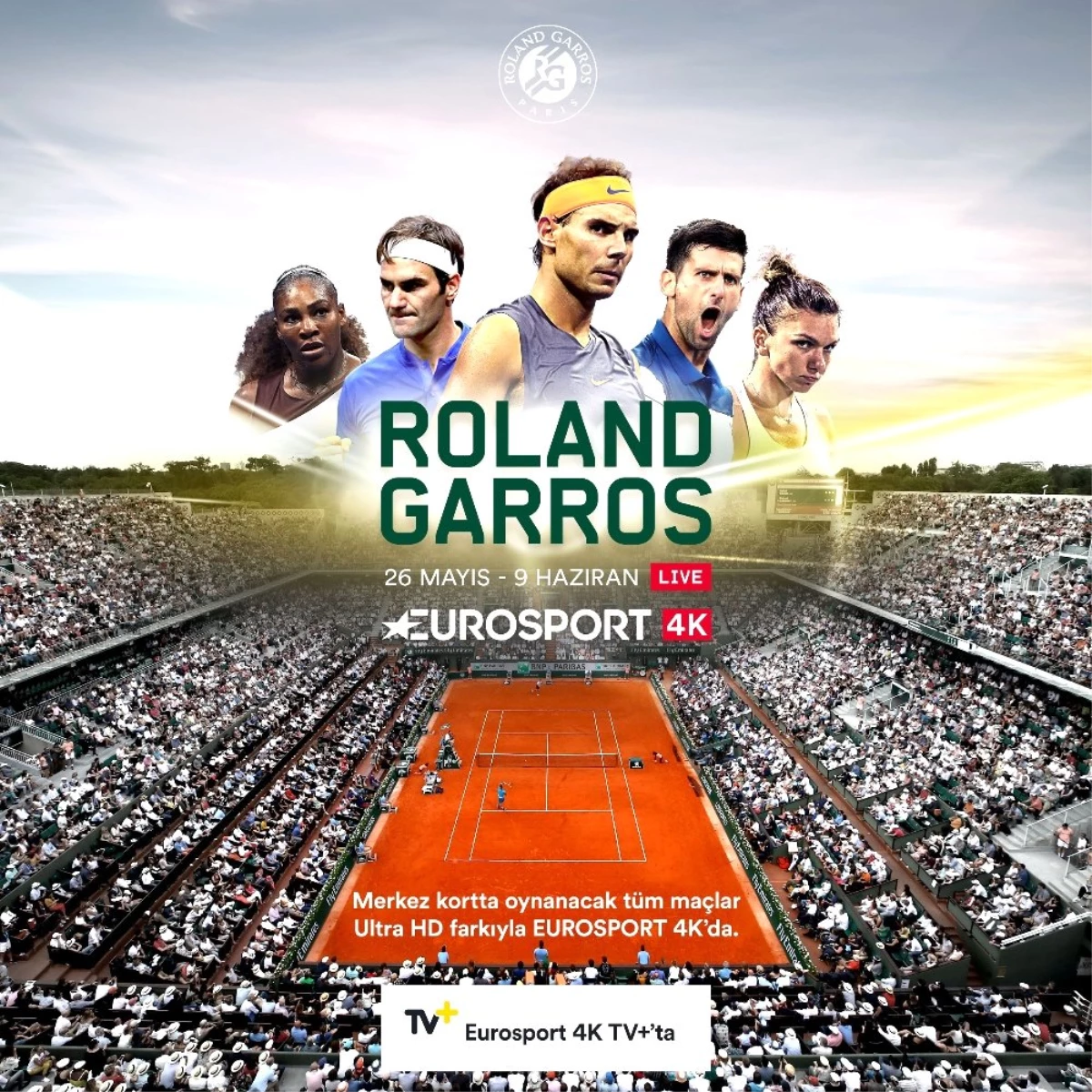 Roland Garros\'a özel 4K yayın