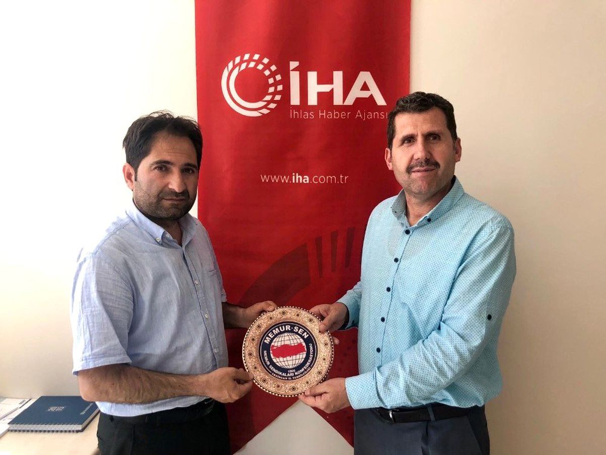 Sendika temsilcilerinden İHA\'ya ziyaret