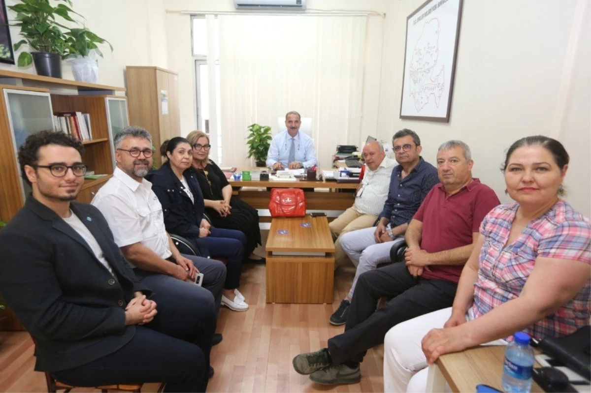 Aydın Tabip Odası, Efeler Belediyesi Sağlık Müdürü Dr. Eralp Atay\'ı ziyaret etti