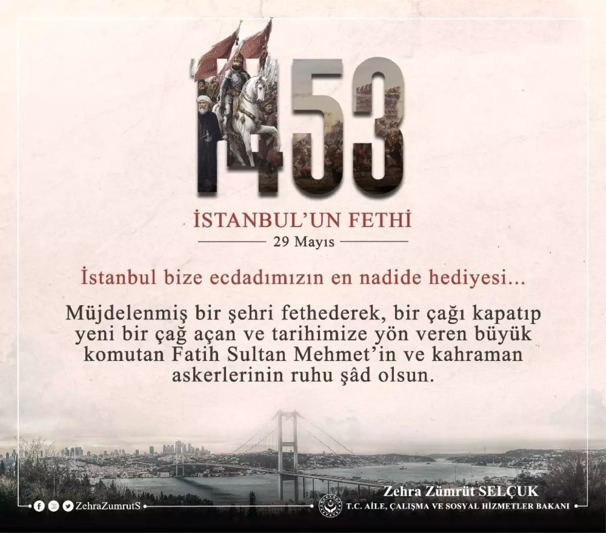 Bakan Selçuk: "İstanbul bize ecdadımızın en nadide hediyesi"