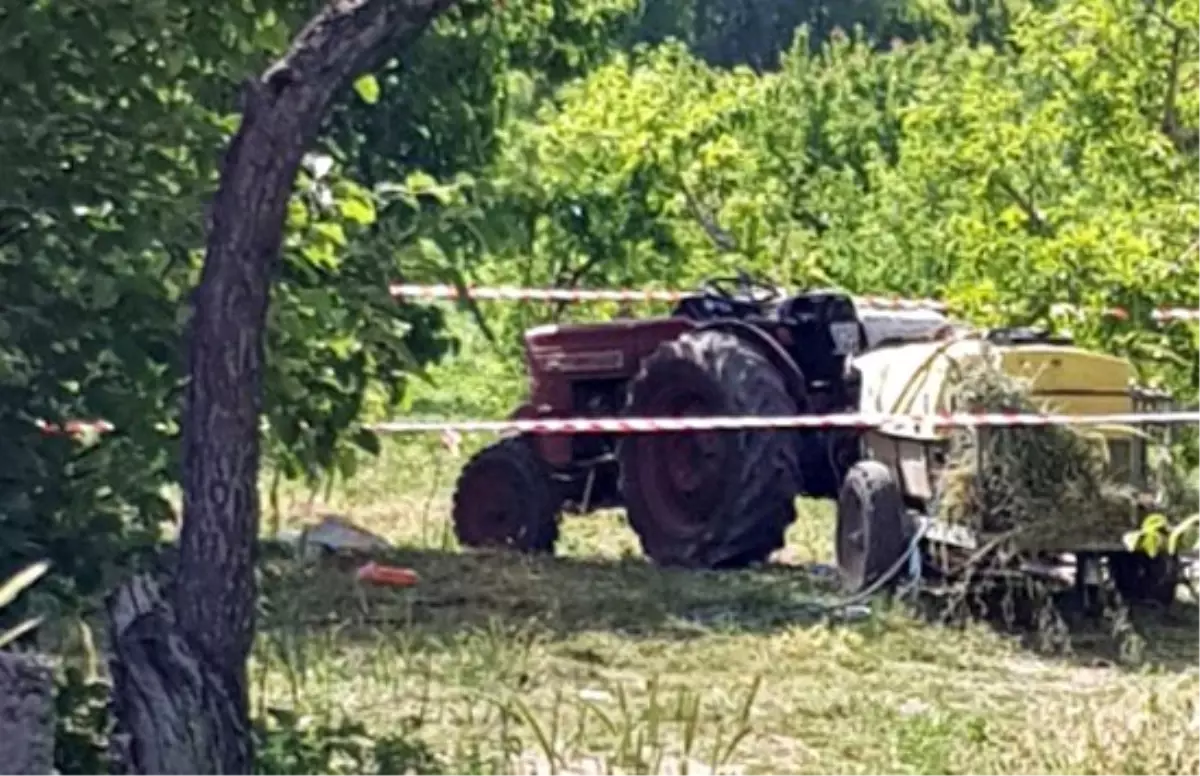 Elma bahçesi ilaçlanırken mafsala kapılan kadın canından oldu