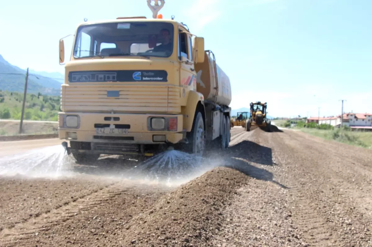 Maden yolu asfaltlamasında sona gelindi