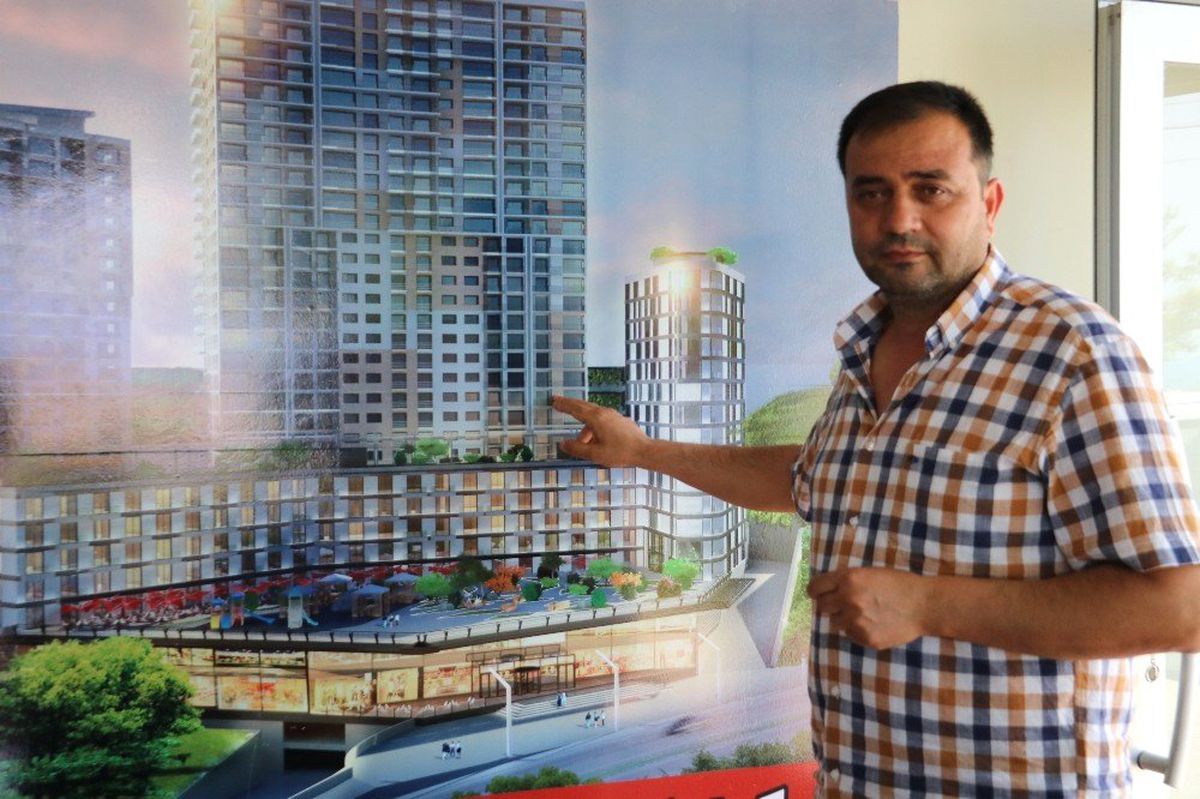 (Özel) 24 katlı binayla sosyal medyada gündem oldu