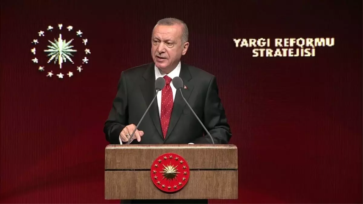 Cumhurbaşkanı Erdoğan, Yargı Reform Stratejisi Belgesi\'ni açıkladı