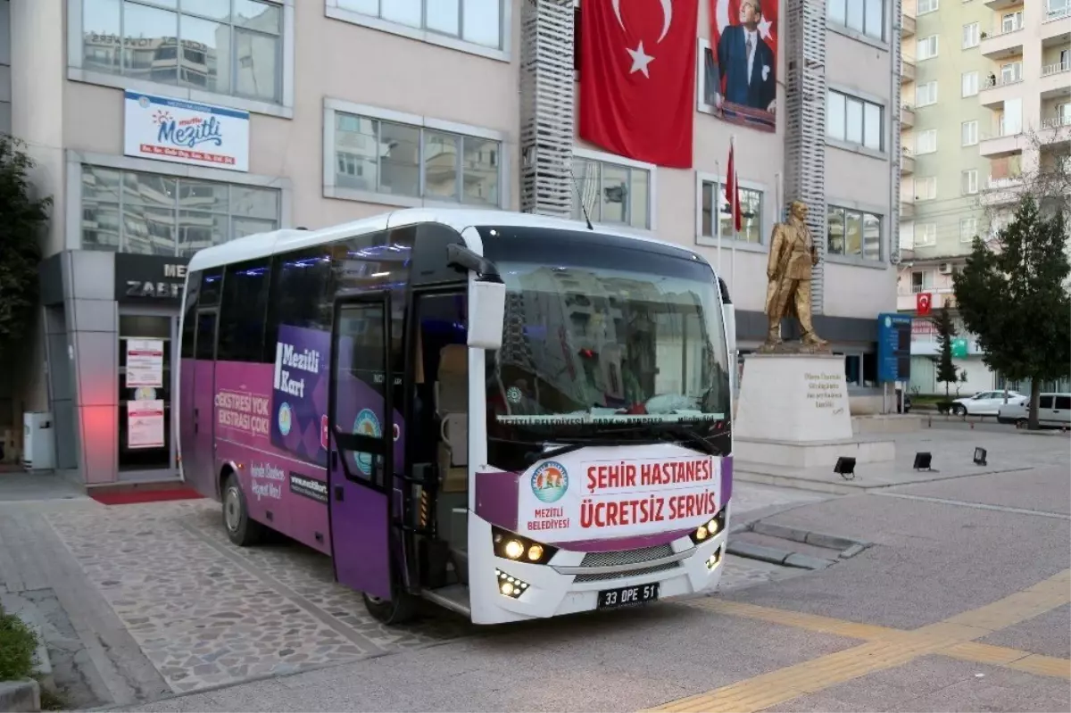 Mezitli Belediyesi\'nin Şehir Hastanesi servisi saatinde değişiklik yapıldı