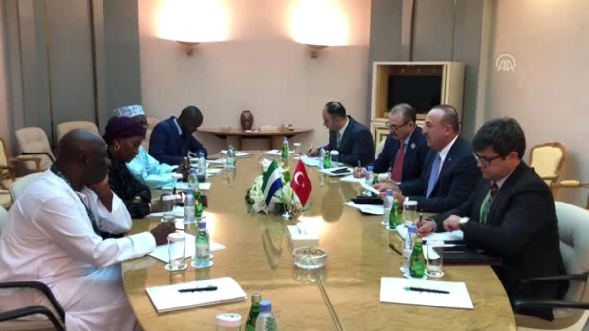 Çavuşoğlu, Sierra Leone Dışişleri Bakanı Tunis ile görüştü