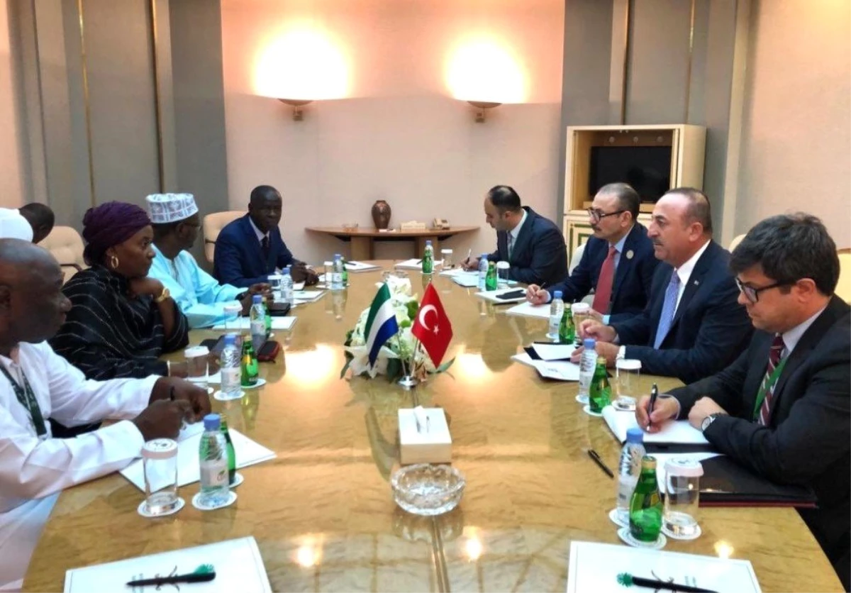 Çavuşoğlu, Sierra Leone Dışişleri Bakanı Tunis ile görüştü