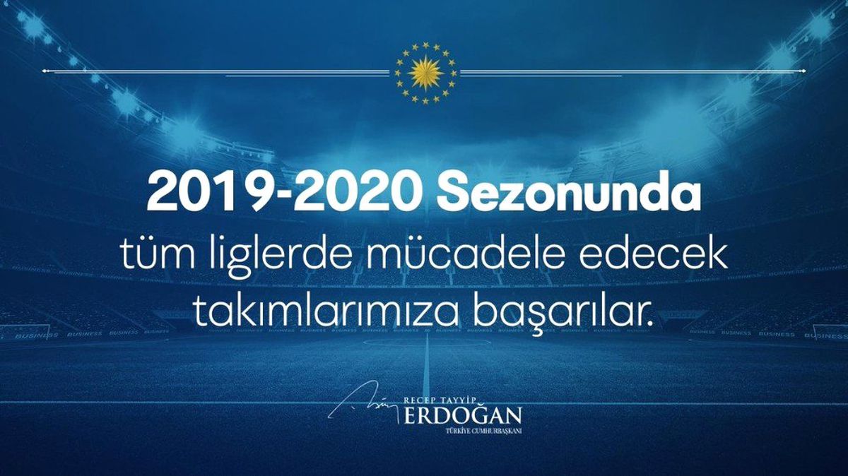 Cumhurbaşkanı Erdoğan\'dan Süper Lig\'e çıkan takımlara tebrik