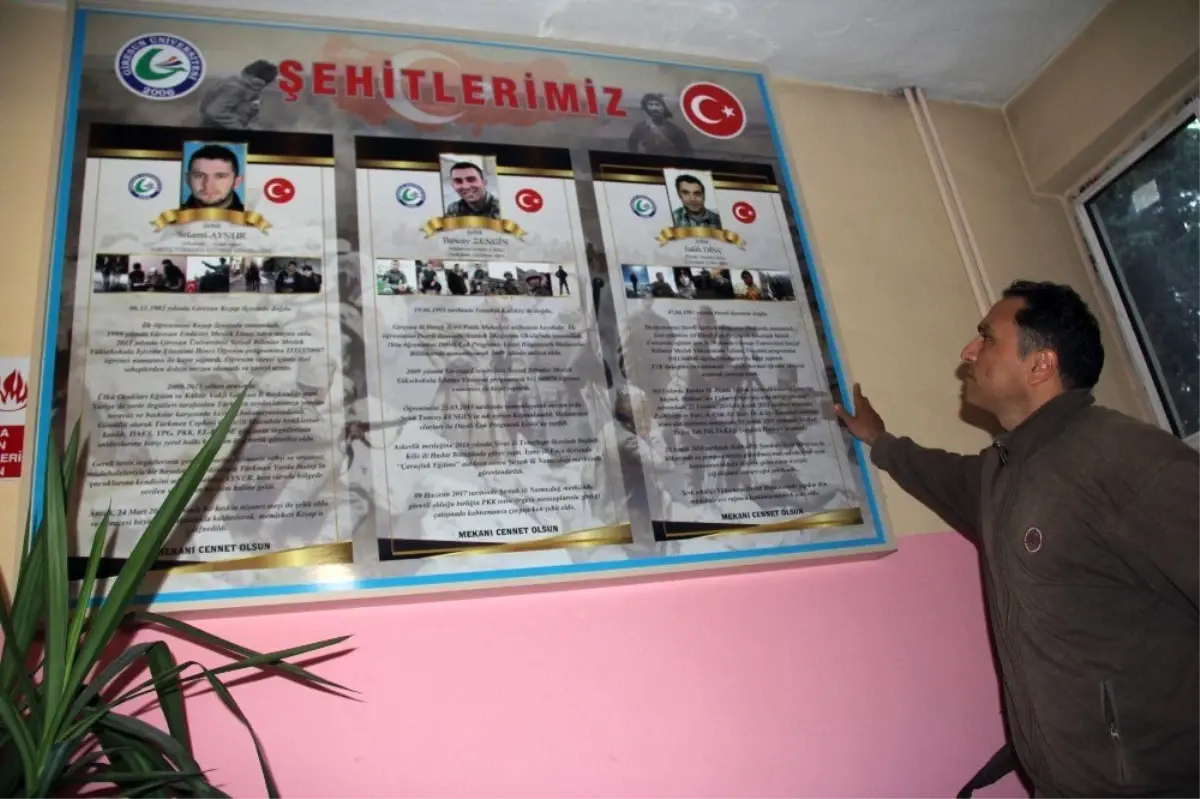 Giresun Üniversitesi\'nden şehit öğrencilerine vefa