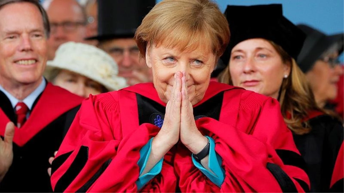 Merkel, Harvard\'da Trump\'ı eleştirdi: "Cehalet ve dar görüşlülük duvarlarını yıkın"