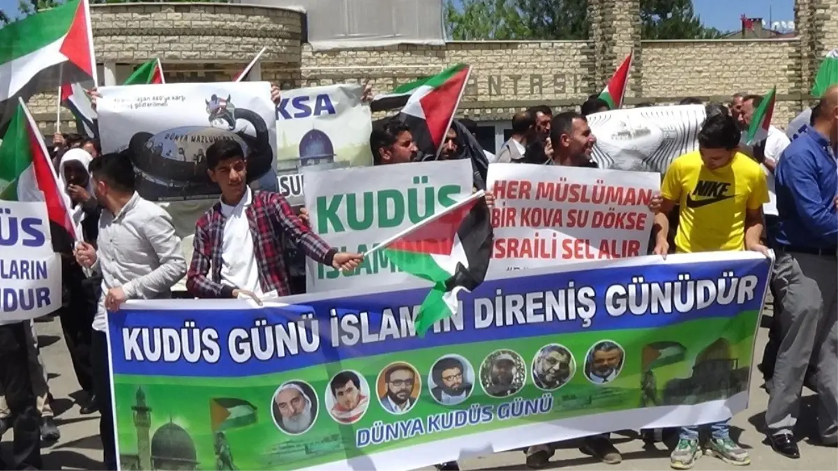 Muş\'ta İsrail ve ABD protesto edildi